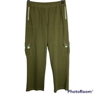 Tickled Pink olive green sweat pants